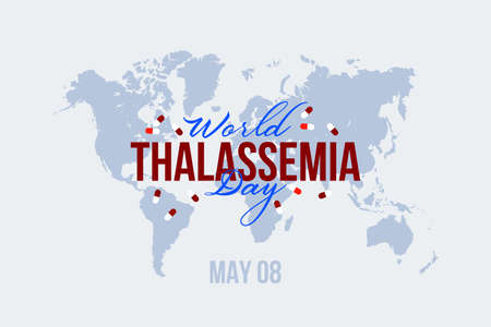 World Thalassemia day vector background design.Â  Thalassemia awareness day with capsule symbol.Â のイラスト素材