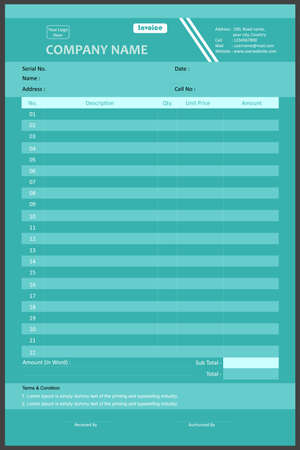 Invoice Vector Design for Business Documentのイラスト素材