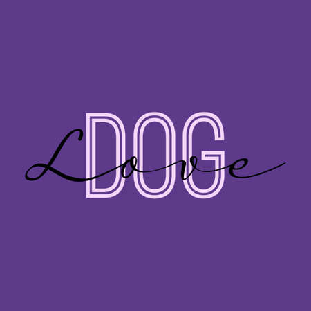 Love Dog typography poster, t-shirt,Â  and background design.Â のイラスト素材