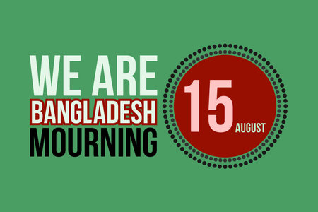 We are Mourning Bangladesh.Â  15th August National Mourning Day in Bangladesh.Â  Green and Red...