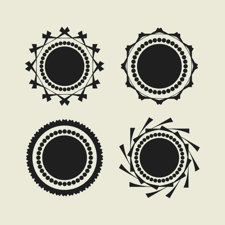 Mandala Vector illustration.Â  Mandala badge Design.のイラスト素材