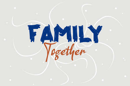 Family together typography t-shirt designのイラスト素材