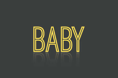 Baby text Typography t-shirt design.Â のイラスト素材