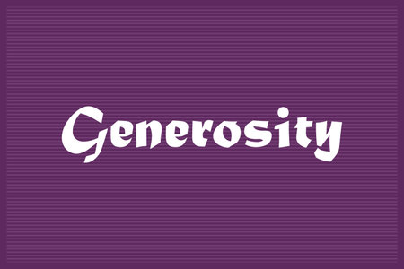 Generosity typography t-shirt vector design