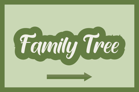 Family Tree typographic poster, and t-shirt designのイラスト素材