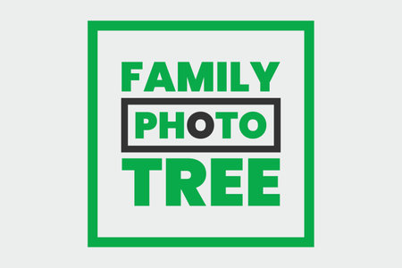 Family Photo Tree typography t-shirt vectorÂ  designのイラスト素材