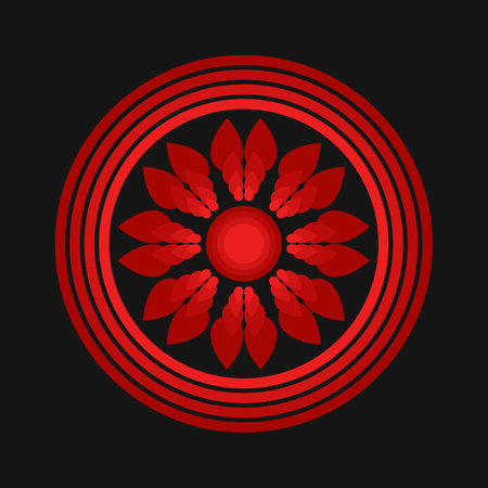 Mandala vector illustration.Â  Titles design, ceramics, and apparel vector designのイラスト素材