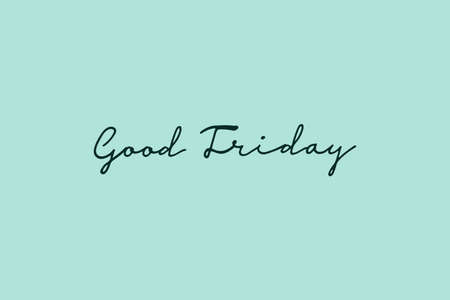 Good Friday typography vector design.Â  A happy day for humanのイラスト素材