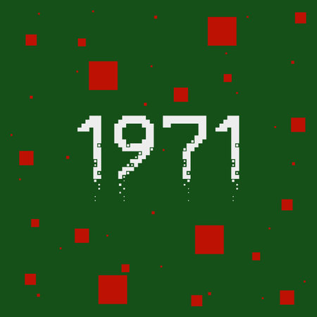 The 1971 year numeric typography abstract, texture, background, illustration, shape, style, pattext vector design. In 1971 Bangladesh, and Pakistan were the Liberation War. The historical year 1971.Â のイラスト素材