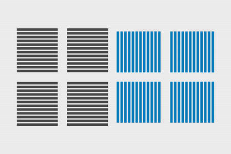 Seamless Horizontal,Â  and vertical line texture pattern set design. Texture fabric vector elements for apparel sector clothes.Â のイラスト素材