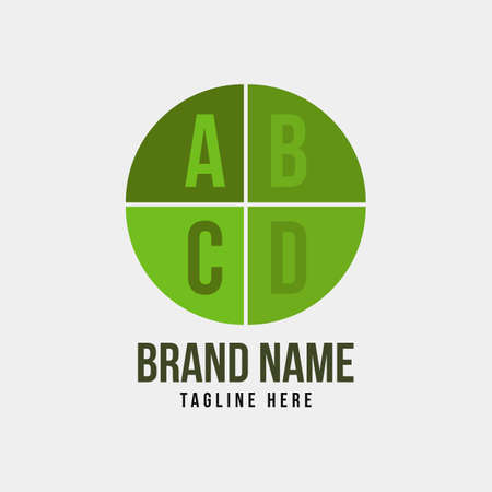 ABCD logotype vector symbol design.Â  Educational logo design. Seamless iconic brand logo designのイラスト素材