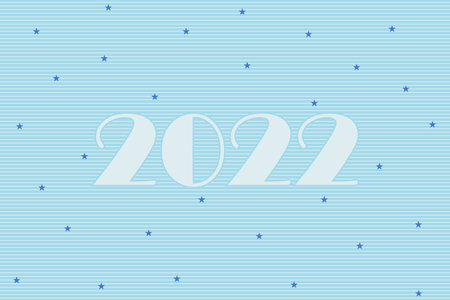 2022 numeric typography on seamless texture with stars pattern background design.