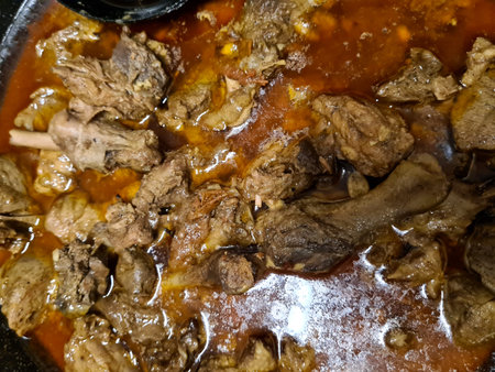 Duck meat delicious cooked food. Famous meat for eat.