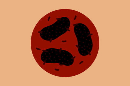 Monkeypox virus disease and coronavirus disease symbol vector illustration. Flu virus symbol. Monkeypox symbol for awareness poster, banner, t-shirt and monkeypox cover design. Medのイラスト素材
