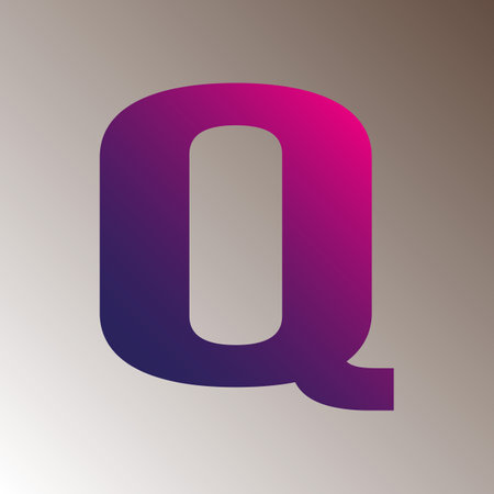 Letter Q logo. Vector design template elements for your application or corporate identity.のイラスト素材