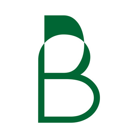 Letter B logo icon design template elements. Can be used for monograms, logotypes, identity of the company.のイラスト素材
