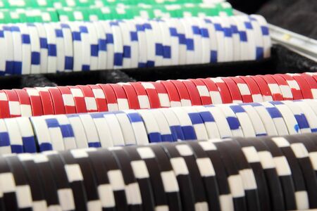 poker chipsの写真素材