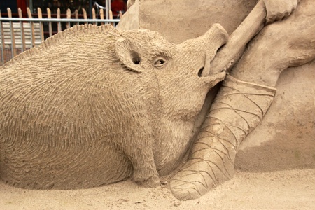 sand sculptureの写真素材