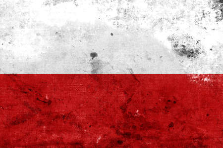 Grunge Poland flag の写真素材
