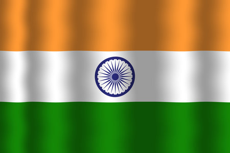 Waving India Flag