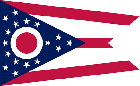 Ohio State Flagの写真素材