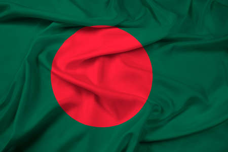 Waving Bangladesh Flagの写真素材