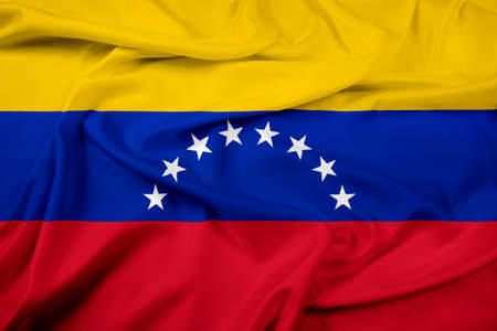 Waving Venezuela Flagの写真素材