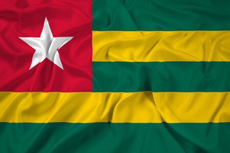 Waving Togo Flagの写真素材