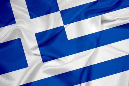 Waving Greece Flag