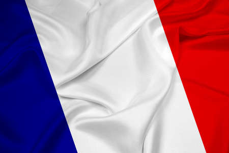 Waving France Flagの写真素材