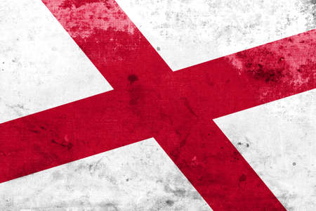 Alabama State Flag with a vintage and old lookの写真素材