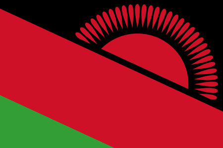 Malawi Flag. Close up.の写真素材