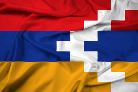 Waving Flag of Nagorno Karabakhの写真素材
