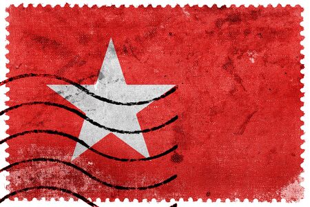 Flag of Maastricht, old postage stampの写真素材