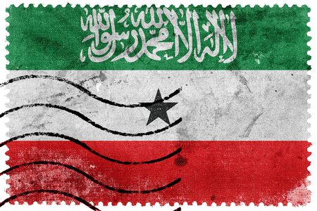 Flag of Somaliland, old postage stampの写真素材