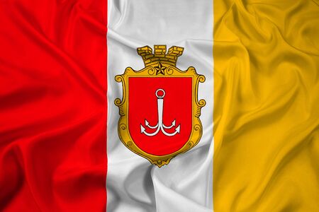 Waving Flag of Odessaの写真素材