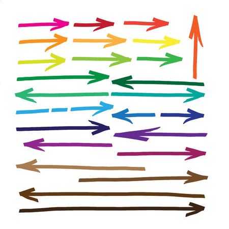 Arrows Marker drawing seriesのイラスト素材