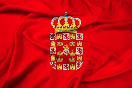 Waving Flag of Murcia, Spainの写真素材