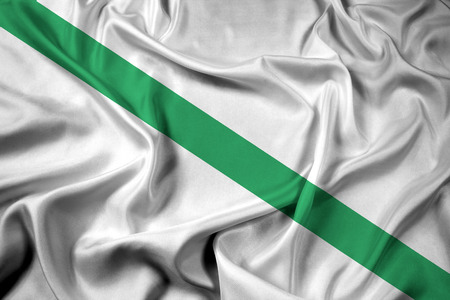 Waving Flag of Quevedo, Ecuadorの写真素材