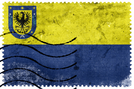 Flag of Concepcion, Chile, old postage stampの写真素材