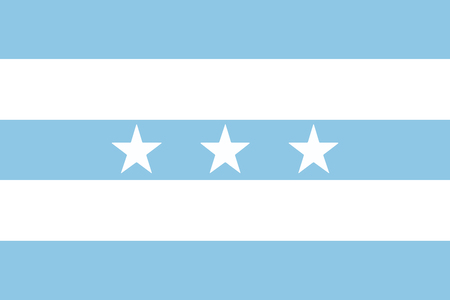 Flag of Guayaquil, Ecuador. Vector Formatのイラスト素材