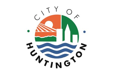 Flag of Huntington, West Virginia, USA. Vector Formatのイラスト素材