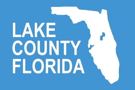 Flag of Lake County, Florida, USA. Vector Formatのイラスト素材