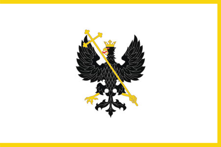 Flag of Chernihiv, Ukraine. Vector Formatのイラスト素材