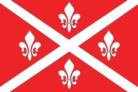 Flag of Floresti, Moldova. Vector Formatのイラスト素材