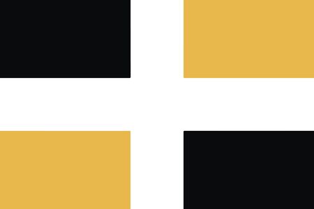 Flag of Levis, Quebec, Canada. Vector Formatのイラスト素材