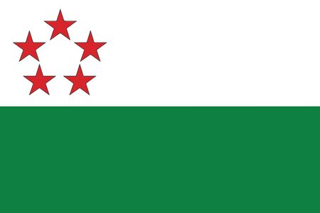 Flag of Milagro, Ecuador. Vector Formatのイラスト素材