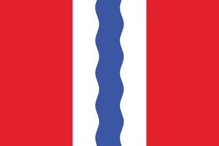 Flag of Omsk Oblast, Russia. Vector Formatのイラスト素材