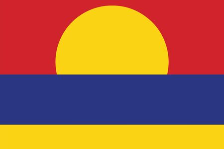Flag of Palmyra Atoll (unofficial). Vector Formatのイラスト素材