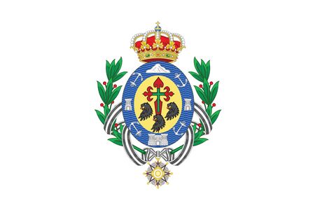 Flag of Santa Cruz de Tenerife, Spain. Vector Formatのイラスト素材